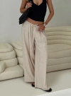 Princess Polly Beach Comber Linen Pant In Beige