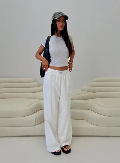 Princess Polly Beach House Pants In White