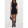 Princess Polly Bella Luna One-shoulder Mesh Minidress In Black