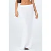 Princess Polly Belle Semisheer Knit Maxi Skirt In White