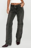 Princess Polly Better Half Low Rise Organic & Recycled Cotton Jeans In Gray