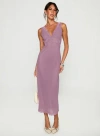 Princess Polly Between The Lines Lace Trim Maxi Dress In Purple