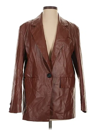 Pre-owned Princess Polly Blazer Jacket In Brown