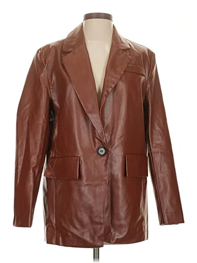 Pre-owned Princess Polly Blazer Jacket In Brown