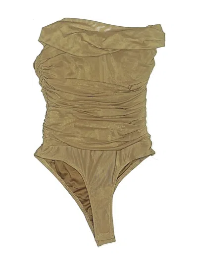 Pre-owned Princess Polly Bodysuit In Brown