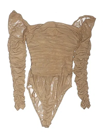 Pre-owned Princess Polly Bodysuit In Tan
