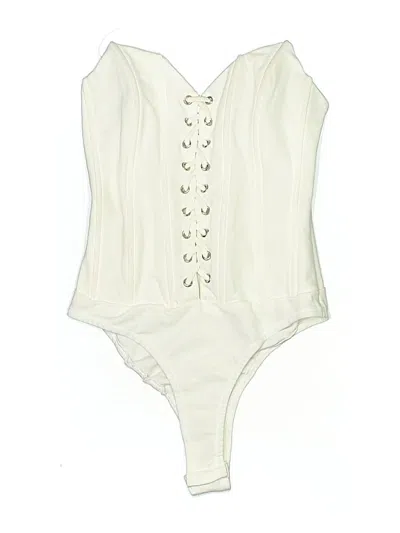 Pre-owned Princess Polly Bodysuit In White