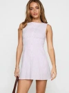 Princess Polly Booked And Busy Romper In Lilac Stripe