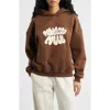 Princess Polly Brand Logo Hoodie In Brown