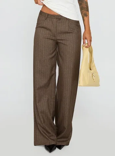 Princess Polly Broadcast Pants In Brown