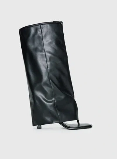 Princess Polly Burning Daylight Open Toe Knee High Boots In Multi