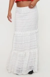 Princess Polly Buttacupe Lace Maxi Skirt In White