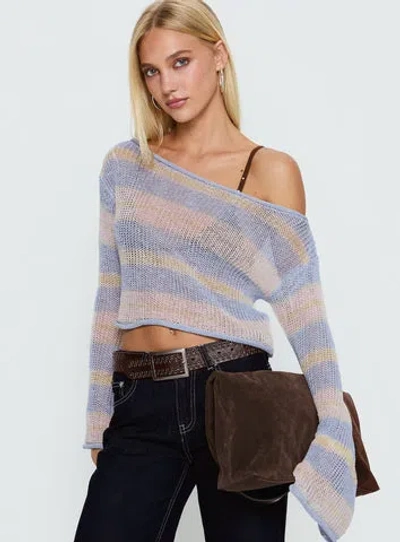 Princess Polly Cafe Pari Sweater In Blue