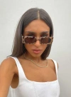 Princess Polly Cahill Sunglasses Milky In Tort