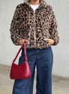 Princess Polly Caine Faux Fur Jacket In Leopard