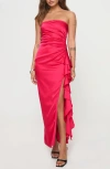 Princess Polly Callita Strapless Maxi Dress In Red