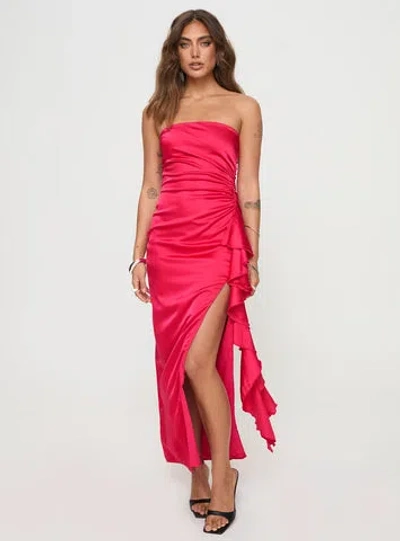 Princess Polly Callita Strapless Maxi Dress In Red