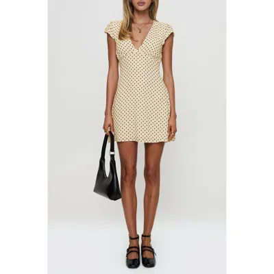 Princess Polly Cannelloni Polka Dot Minidress In Multi