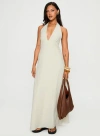 Princess Polly Caralyn Halter Maxi Dress In Multi Stripe