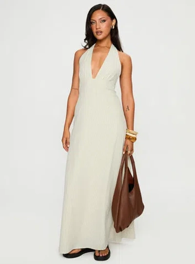 Princess Polly Caralyn Halter Maxi Dress In Multi Stripe