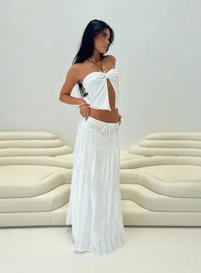 Princess Polly Carana Maxi Skirt In White