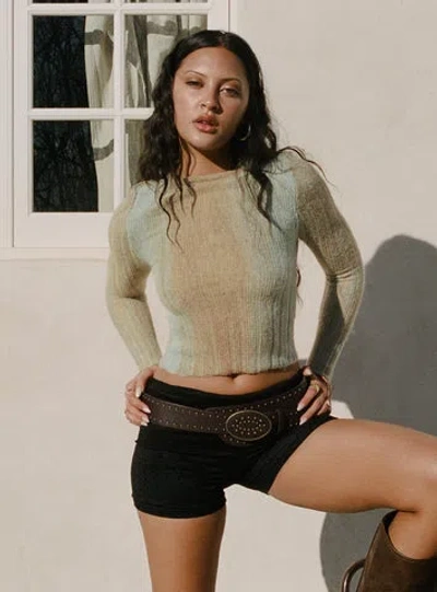 Princess Polly Cardenas Long Sleeve Top In Green