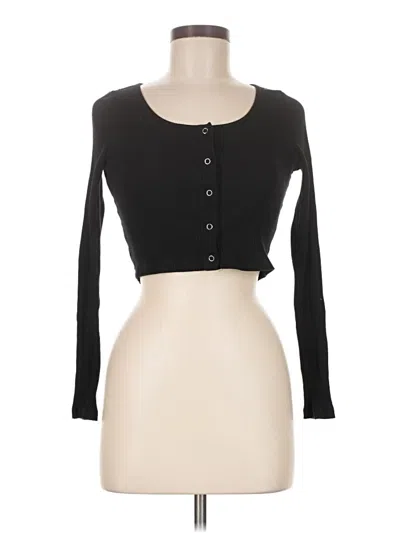 Pre-owned Princess Polly Cardigan Sweater In Black