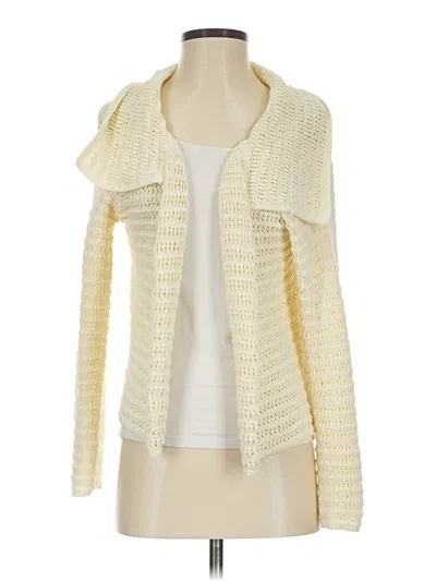 Pre-owned Princess Polly Cardigan Sweater In White