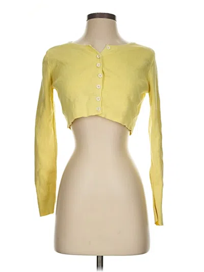 Pre-owned Princess Polly Cardigan Sweater In Yellow