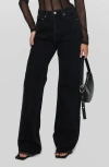 PRINCESS POLLY PRINCESS POLLY CAREY HIGH WAIST WIDE LEG DENIM JEANS