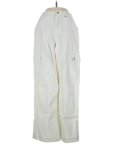 Pre-owned Princess Polly Cargo Pants In White
