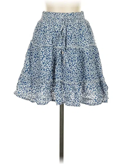 Pre-owned Princess Polly Casual Skirt In Blue