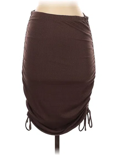 Pre-owned Princess Polly Casual Skirt In Brown