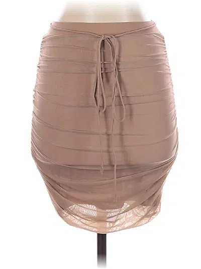 Pre-owned Princess Polly Casual Skirt In Brown