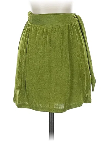 Pre-owned Princess Polly Casual Skirt In Green