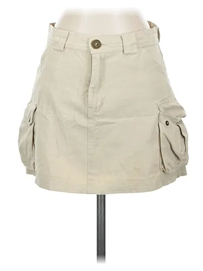 Pre-owned Princess Polly Casual Skirt In Tan