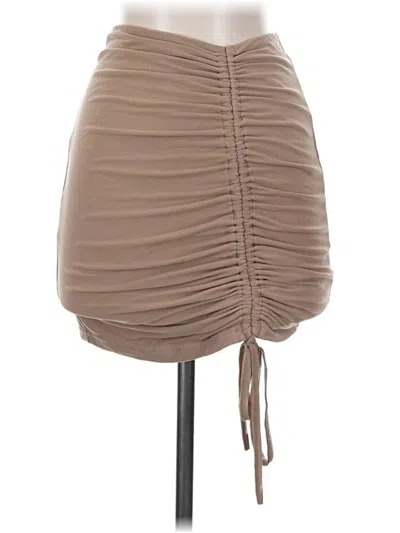 Pre-owned Princess Polly Casual Skirt In Tan