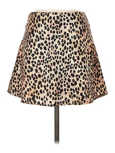 Pre-owned Princess Polly Casual Skirt In Tan