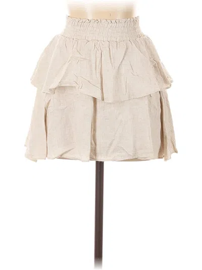 Pre-owned Princess Polly Casual Skirt In White