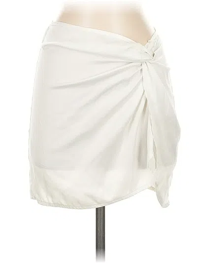 Pre-owned Princess Polly Casual Skirt In White