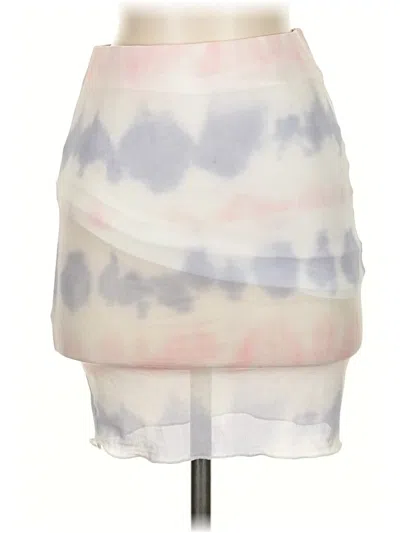 Pre-owned Princess Polly Casual Skirt In White