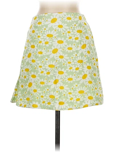 Pre-owned Princess Polly Casual Skirt In Yellow