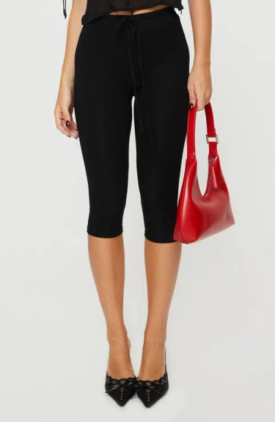Princess Polly Cayte Capri Pants In Black