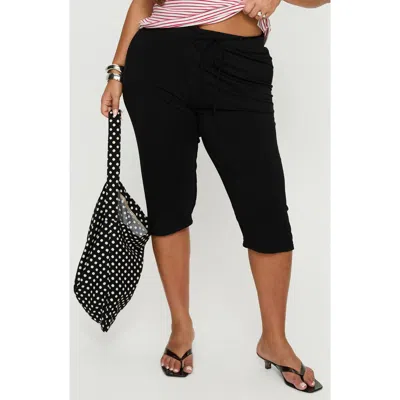 Princess Polly Cayte Capri Pants In Black