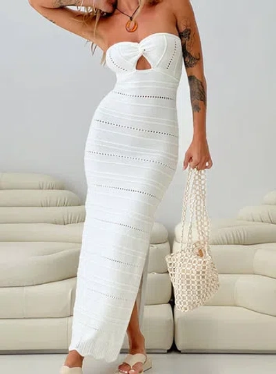 Princess Polly Cazwell Maxi Dress In White