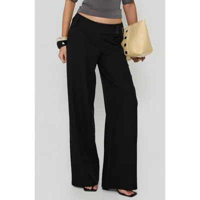 Princess Polly Cedars Low Rise Wide Leg Pants In Blue