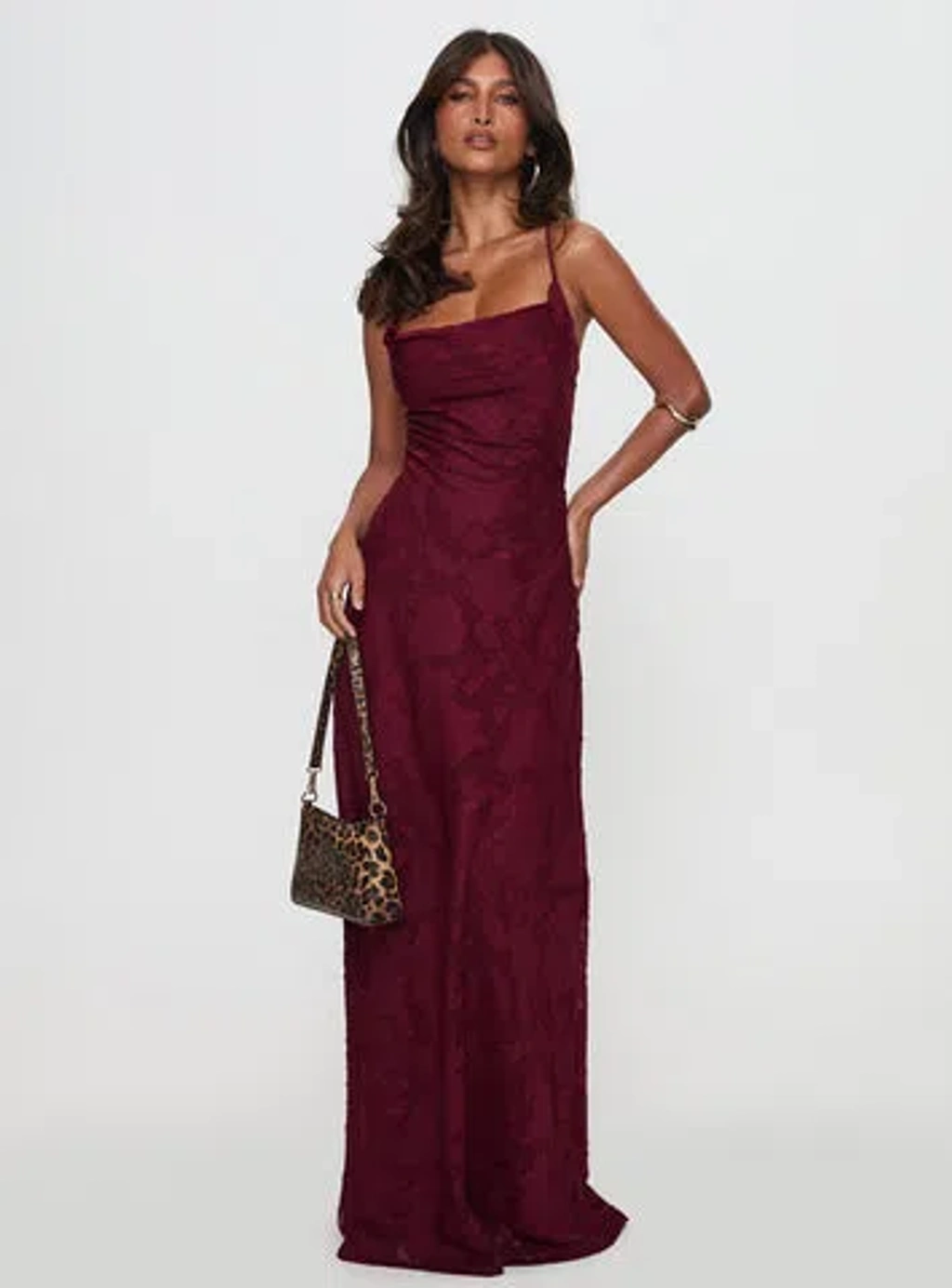 princess polly baby blue dress Princess Polly Celena Maxi Dress Burgundy