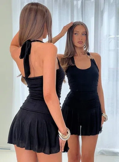 Princess Polly Celestea Hardware Detail Playsuit In Black