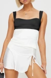 Princess Polly Chantell Colorblock Tank In Black/cream