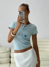 Princess Polly Cheers To You Tee In Blue